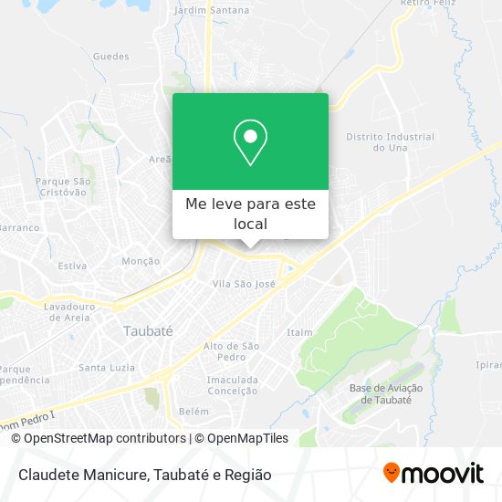 Claudete Manicure mapa