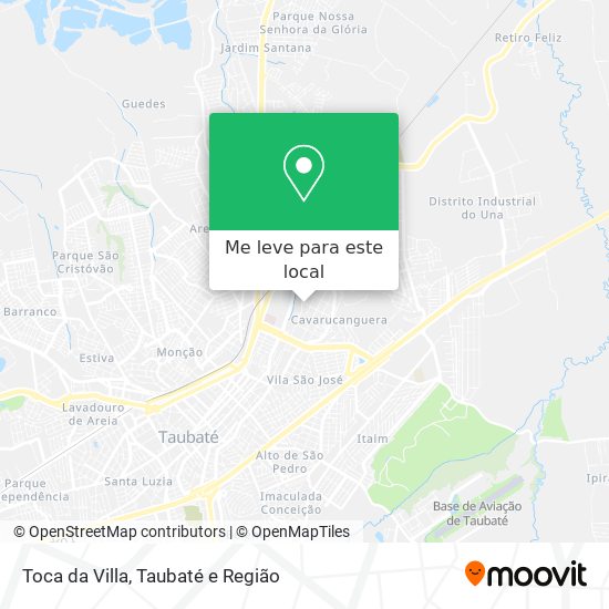 Toca da Villa mapa