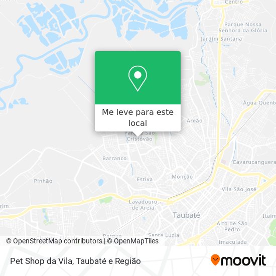 Pet Shop da Vila mapa