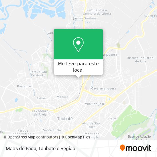 Maos de Fada mapa