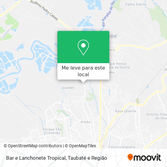 Bar e Lanchonete Tropical mapa