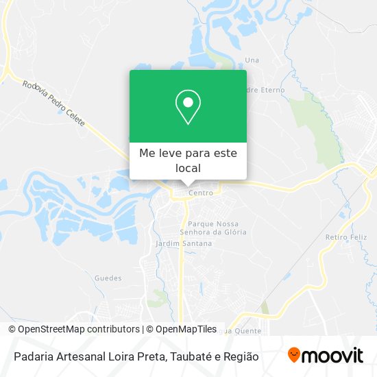 Padaria Artesanal Loira Preta mapa