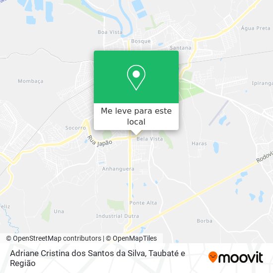 Adriane Cristina dos Santos da Silva mapa