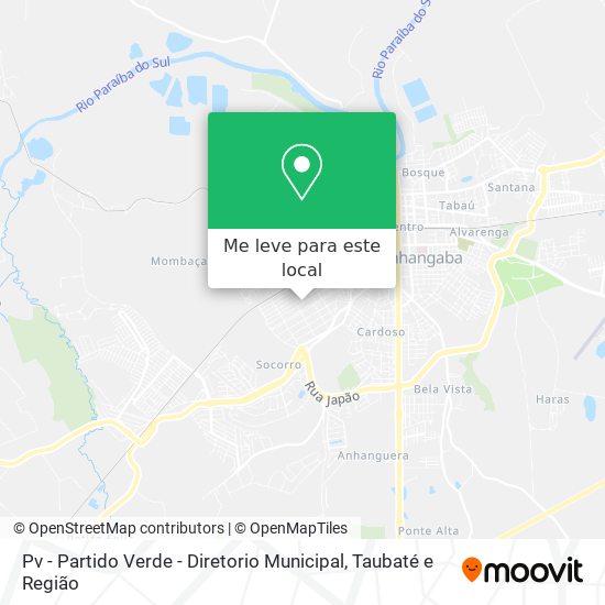 Pv - Partido Verde - Diretorio Municipal mapa