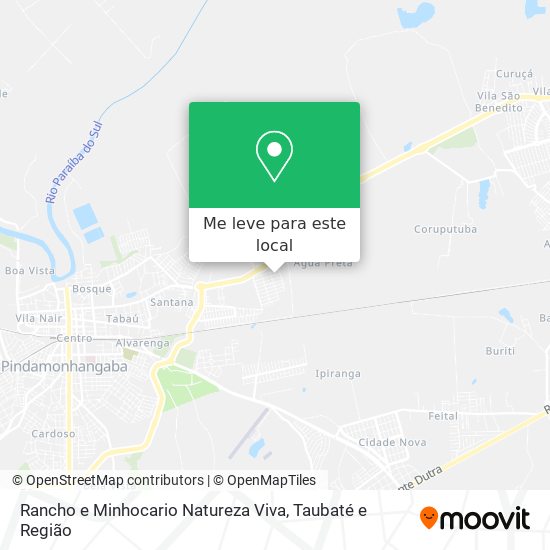 Rancho e Minhocario Natureza Viva mapa