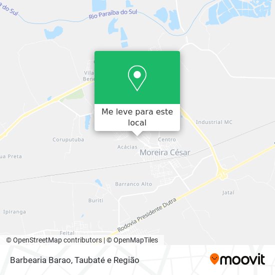 Barbearia Barao mapa