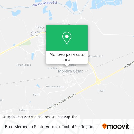 Bare Mercearia Santo Antonio mapa