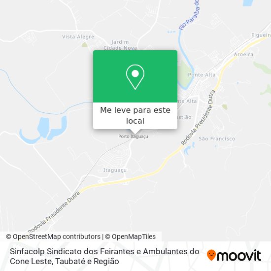 Sinfacolp Sindicato dos Feirantes e Ambulantes do Cone Leste mapa