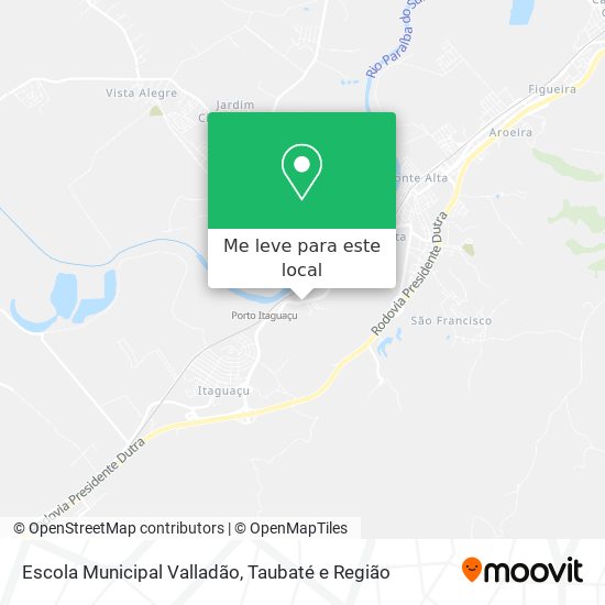Escola Municipal Valladão mapa