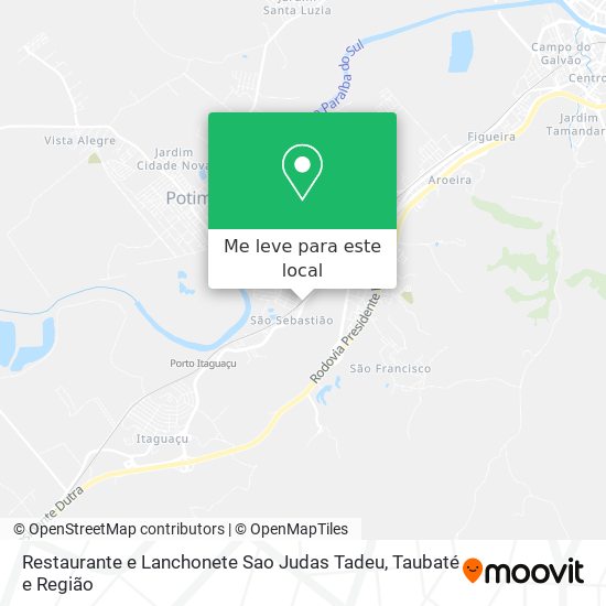 Restaurante e Lanchonete Sao Judas Tadeu mapa