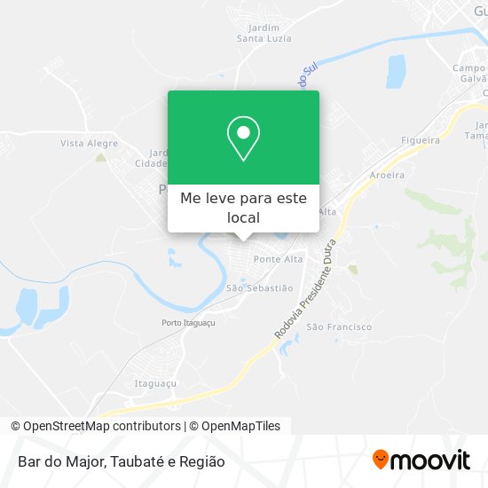 Bar do Major mapa