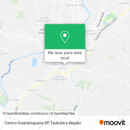 Centro-Guaratingueta-SP mapa