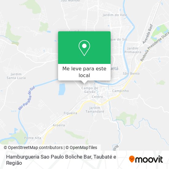 Hamburgueria Sao Paulo Boliche Bar mapa