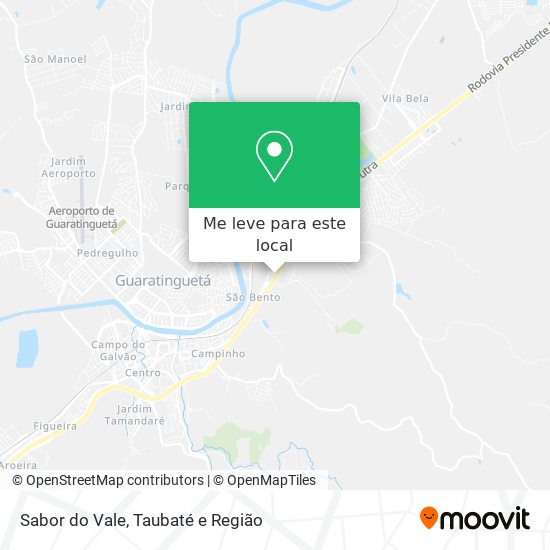 Sabor do Vale mapa