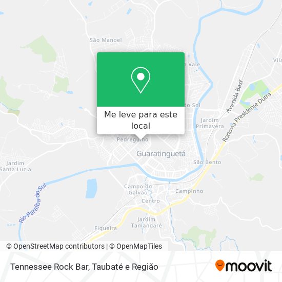 Tennessee Rock Bar mapa