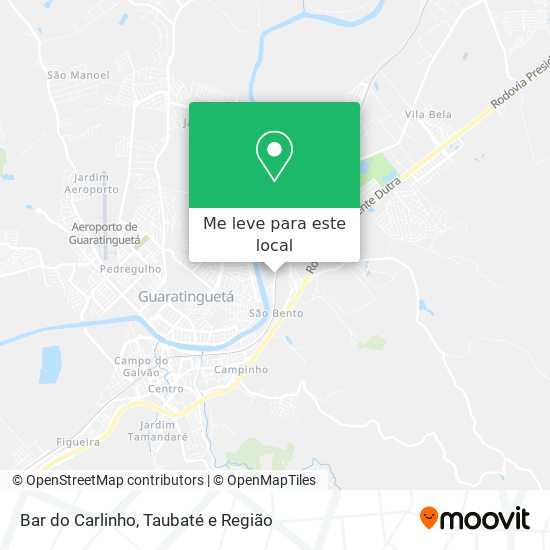 Bar do Carlinho mapa