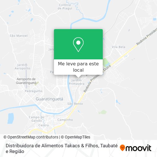 Distribuidora de Alimentos Takacs & Filhos mapa