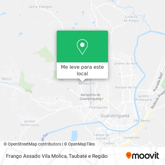 Frango Assado Vila Molica mapa