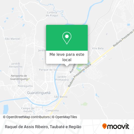 Raquel de Assis Ribeiro mapa