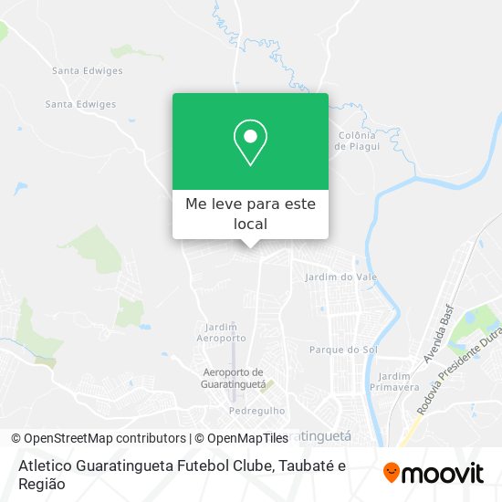 Atletico Guaratingueta Futebol Clube mapa