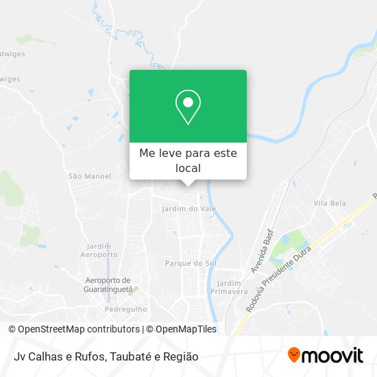 Jv Calhas e Rufos mapa