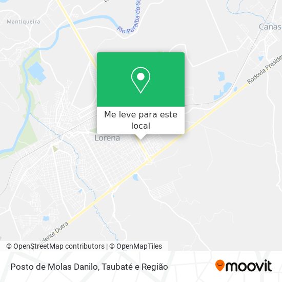 Posto de Molas Danilo mapa