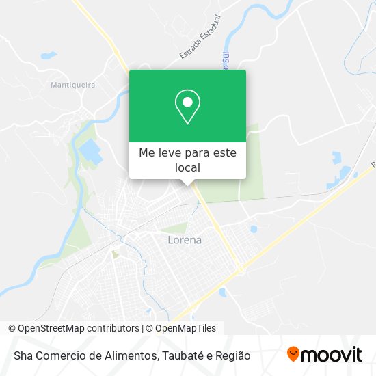 Sha Comercio de Alimentos mapa