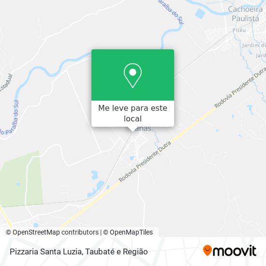 Pizzaria Santa Luzia mapa