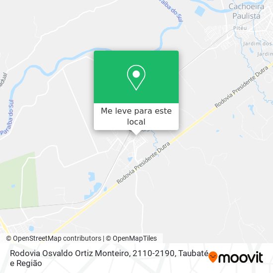 Rodovia Osvaldo Ortiz Monteiro, 2110-2190 mapa