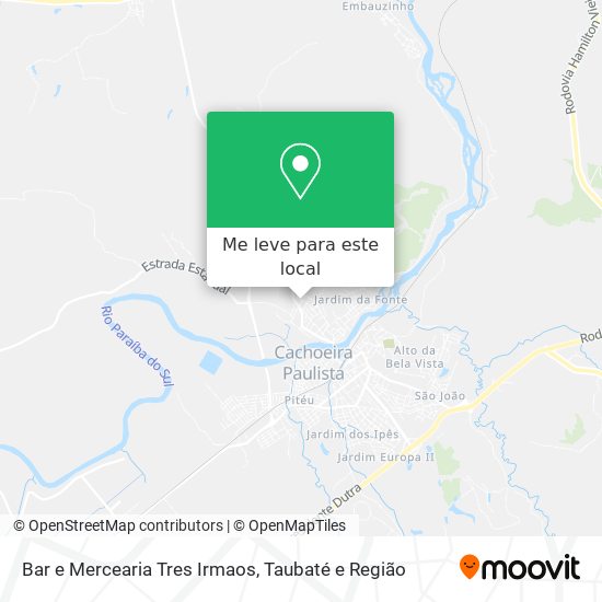 Bar e Mercearia Tres Irmaos mapa