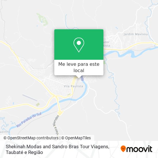 Shekinah Modas and Sandro Bras Tour Viagens mapa