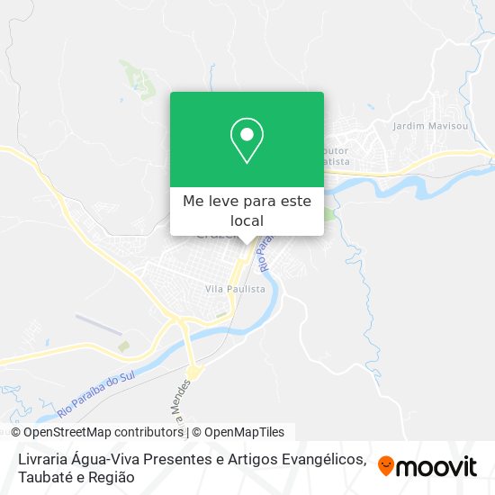 Livraria Água-Viva Presentes e Artigos Evangélicos mapa