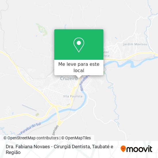 Dra. Fabiana Novaes - Cirurgiã Dentista mapa