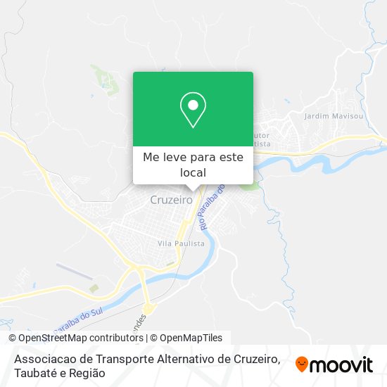 Associacao de Transporte Alternativo de Cruzeiro mapa