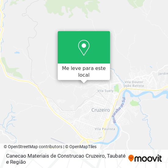 Canecao Materiais de Construcao Cruzeiro mapa