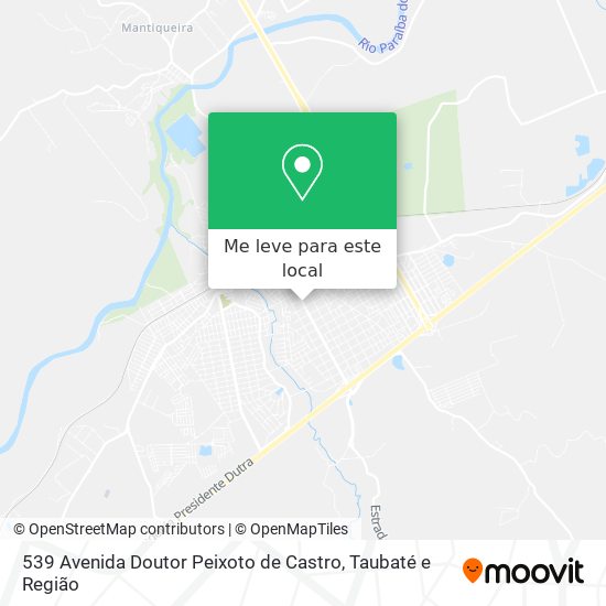 539 Avenida Doutor Peixoto de Castro mapa