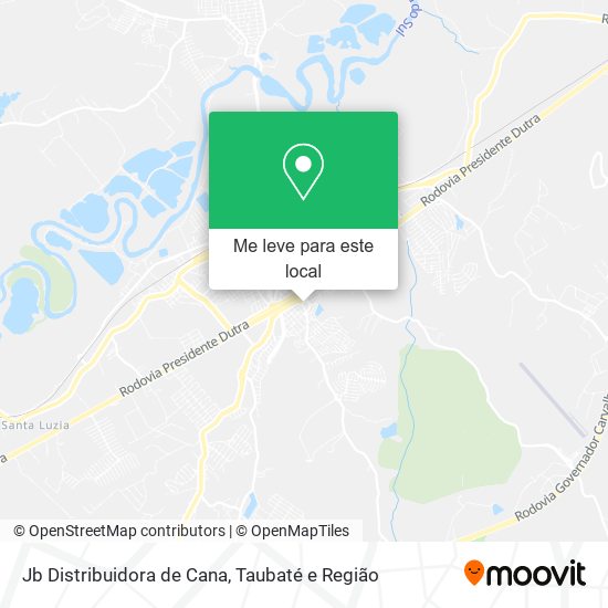 Jb Distribuidora de Cana mapa