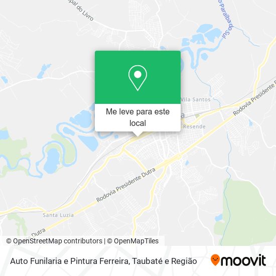 Auto Funilaria e Pintura Ferreira mapa