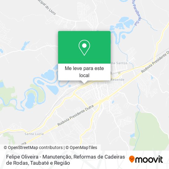 Felipe Oliveira - Manutenção, Reformas de Cadeiras de Rodas mapa