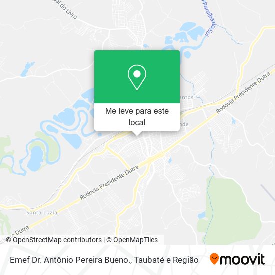 Emef Dr. Antônio Pereira Bueno. mapa