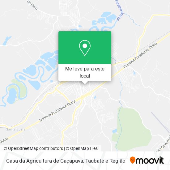 Casa da Agricultura de Caçapava mapa