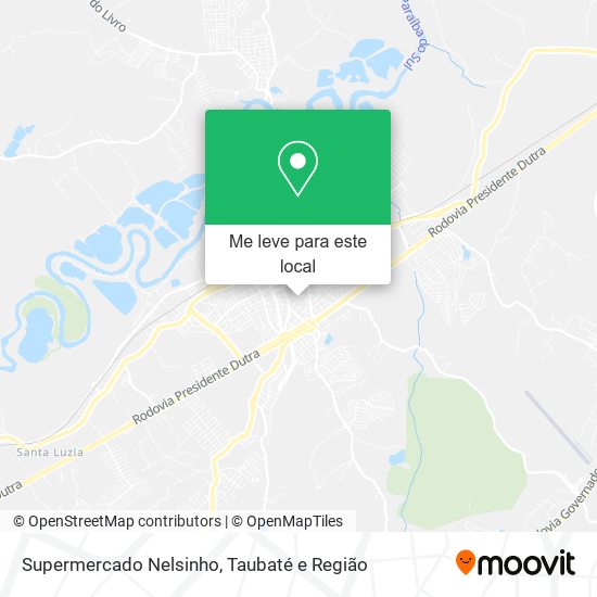 Supermercado Nelsinho mapa