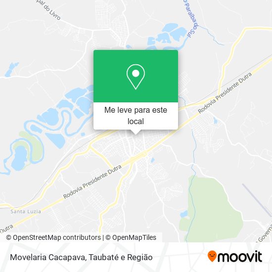 Movelaria Cacapava mapa