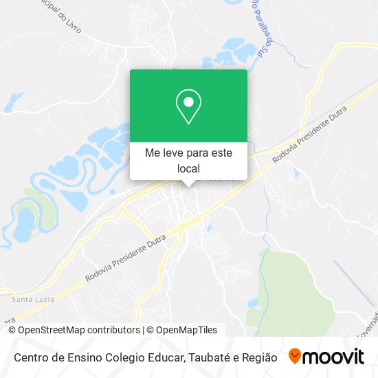 Centro de Ensino Colegio Educar mapa