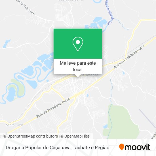 Drogaria Popular de Caçapava mapa