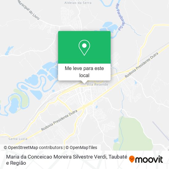 Maria da Conceicao Moreira Silvestre Verdi mapa