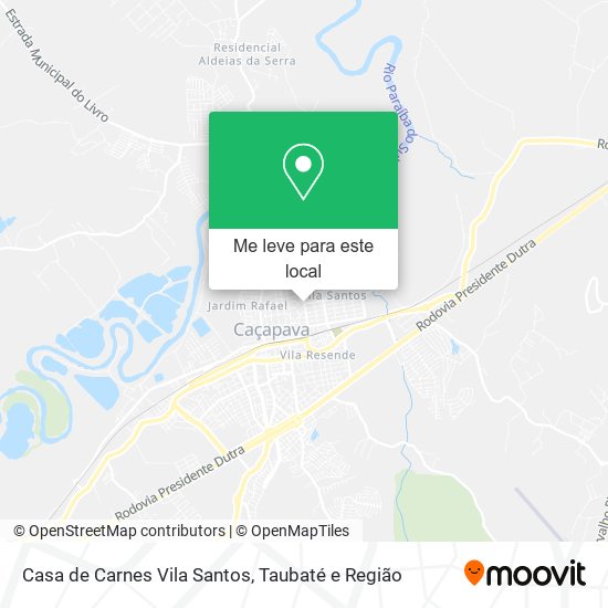 Casa de Carnes Vila Santos mapa