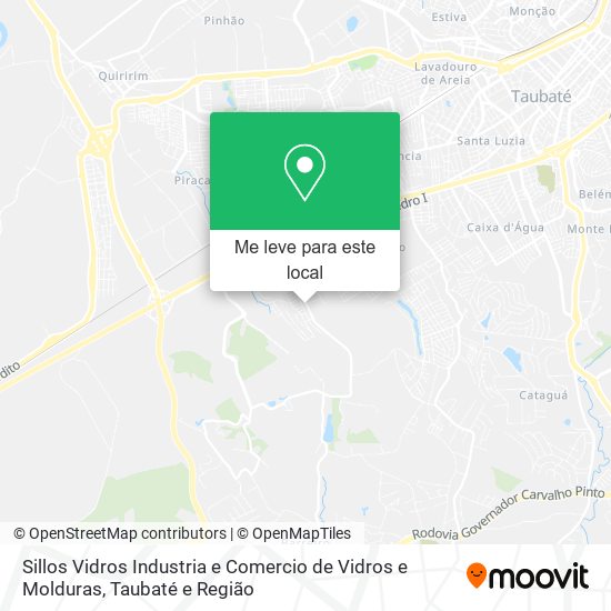 Sillos Vidros Industria e Comercio de Vidros e Molduras mapa