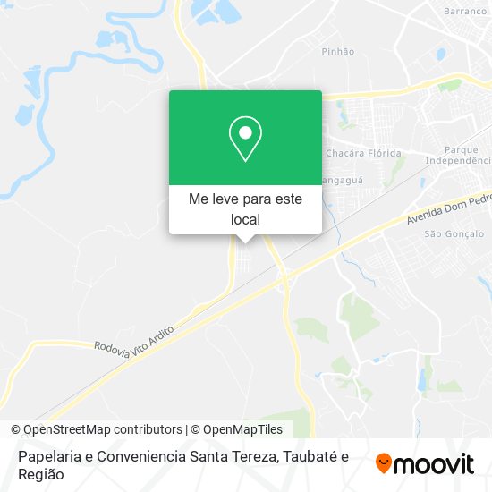 Papelaria e Conveniencia Santa Tereza mapa
