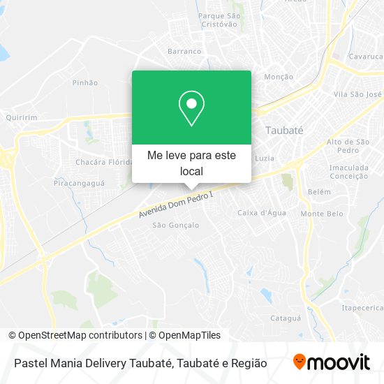Pastel Mania Delivery Taubaté mapa